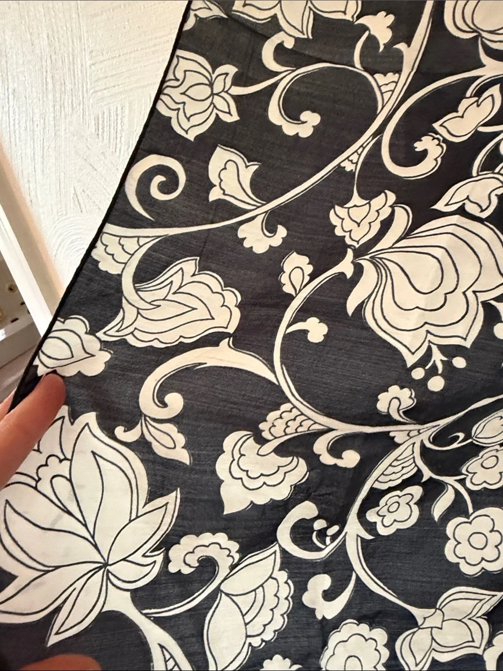 Vintage Silk Floral Scarf.